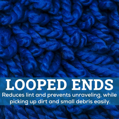 Kleen Handler 24 inch Microfiber Dust Mop | Medium Washable Commercial Mop Head Replacement, Pack of 3