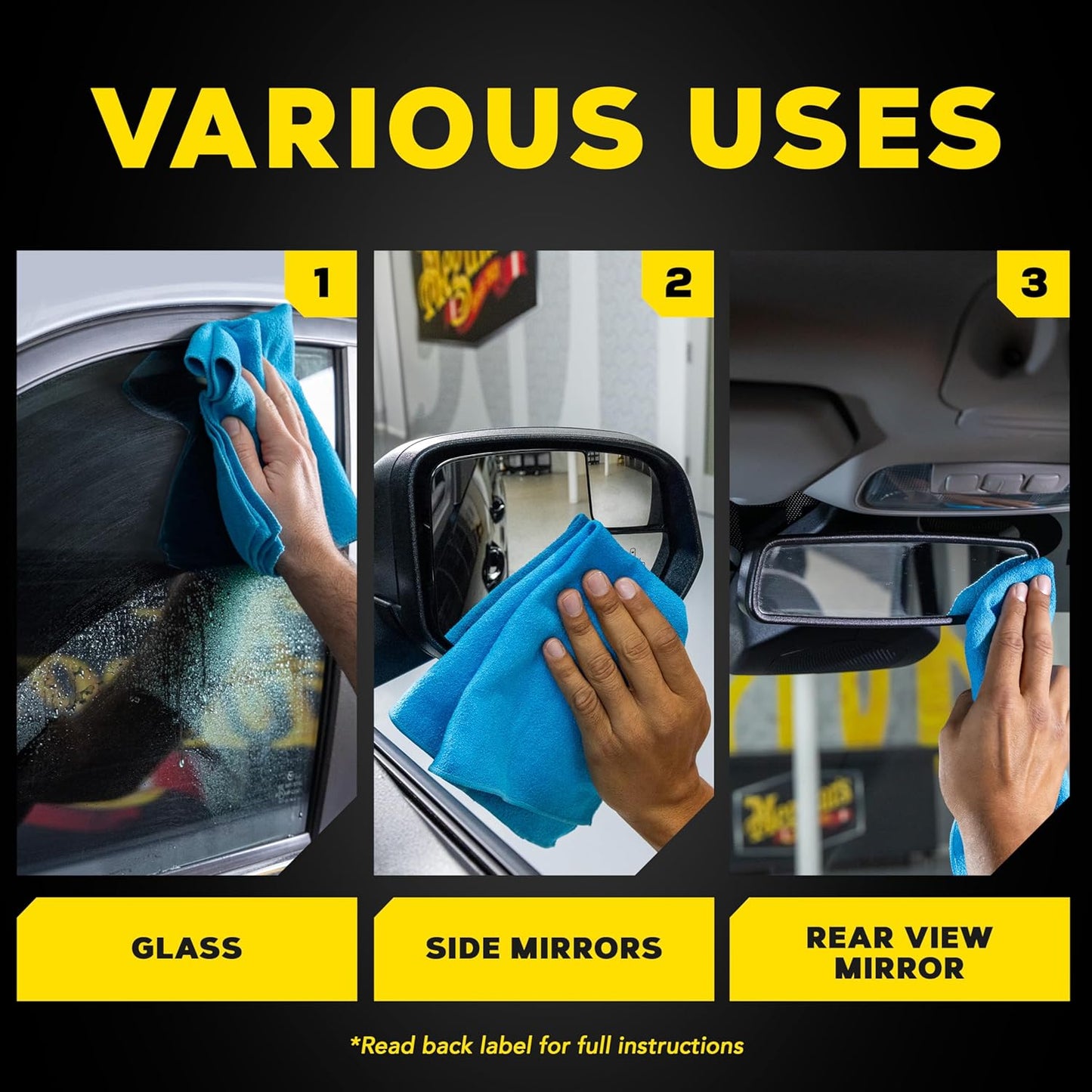 Meguiar's Ultimate Glass Cleaner & Water Repellent - Premium Glass and Window Cleaner for Quick Cleaning with Hydrophobic Technology that Acts as a Rain Repellent Improving Visibility in Rain - 16oz