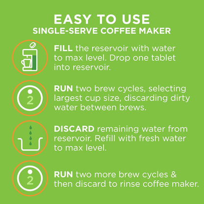 Affresh Coffee Maker Cleaner, for Multi Cup Drip, Pod, Single Serve and Espresso, Descales & Cleans Limescale & Mineral Deposits, 3 Tablets