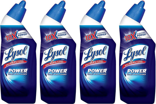 Lysol Power Toilet Bowl Cleaner, 10X Cleaning Power 8 oz (Pack of 4)