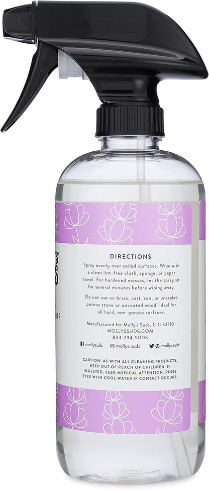 Molly's Suds All Purpose Cleaner | Multi Surface Household Spray (Powerful, Versatile) | Clean, Simple Ingredients | Lemon Burst, 16 oz (2 Pack)