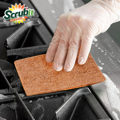 SCRUBIT Scouring Pads - Heavy Duty Scrub Pads for Cleaning Dishes - Non-Scratch - Reusable - Green (50, Green)