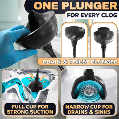 Toilet Brush and Holder Set - Silicone Toilet Brush Cleaner with Dark Grey Holder Base, Compact Accessory for Small Spaces - Easy to Place & Simple to Store After Use, Plastic Bathroom Cleaning Tool