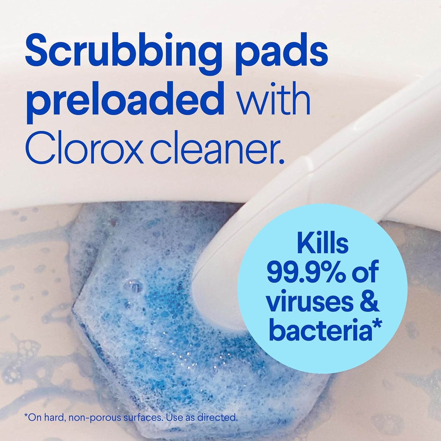 Clorox ToiletWand Toilet Cleaner Refills, Toilet brush, Original, 10 Count