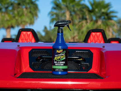 Meguiar's Extreme Marine Vinyl & Rubber Protectant M180132, 32 Oz Spray—Uv Protectant For Boat Owners & Rv Users; Use On Marine/Rv Vinyl And Rubber To Help Prevent Fading And Drying