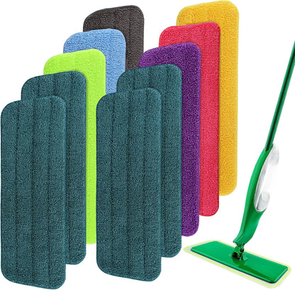 Mop Head Replacement for Libman Freedom Spray Mop - Washable Reusable Wet & Dry Cleaning - Microfiber Spray Mop Pads Refill for Multi-Surface Floor -7 Pack (Colorful)