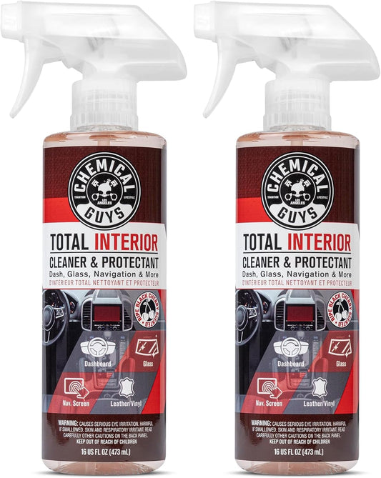 Chemical Guys Total Interior Cleaner & Protectant - Black Cherry, Car Cleaning Spray, Cleans and Protects Leather, Vinyl, Plastic, Rubber, and Glass, Safe for Trucks, SUVs, Jeeps, RVs & More - 16 oz