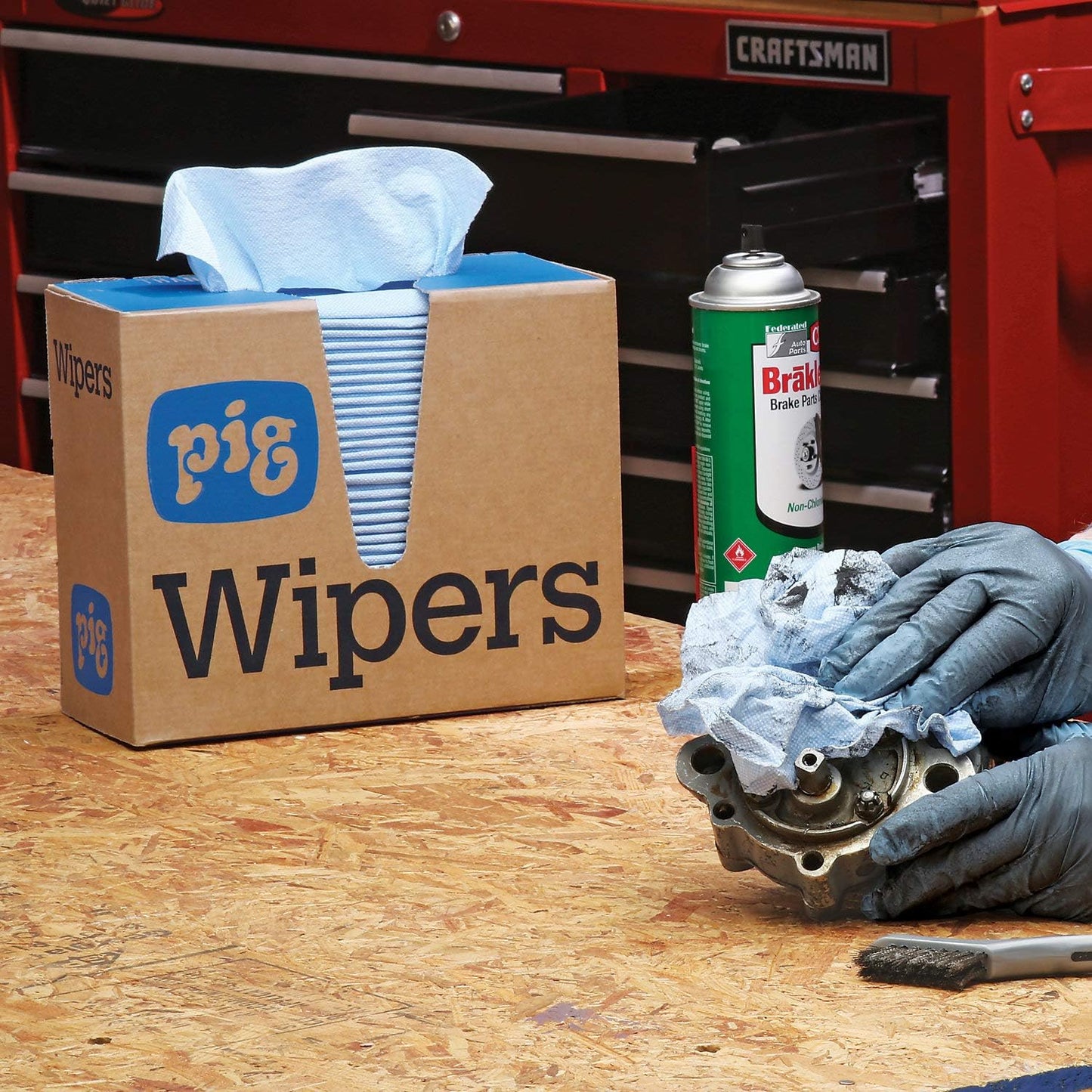 PIG PR40 All-Purpose Wipers - 12 boxes of 75 wipers - Each wiper is 9.5" x 16" - WIP231