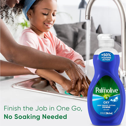 Palmolive Ultra Dishwashing Liquid Dish Soap, Oxy Power Degreaser - 32.5 Fl Oz (Pack of 4)