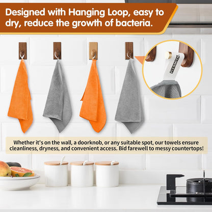 FIXSMITH Microfiber Cleaning Cloth - Pack of 8, Size: 12 x 16 in, Multi-Functional Cleaning Towels, Highly Absorbent Cleaning Rags, Lint-Free, Streak-Free Cleaning Cloths for Car Kitchen Home
