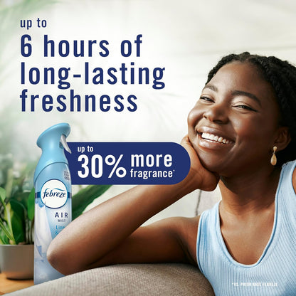 Febreze Air Mist Air Freshener Spray, Odor-Fighting Room Spray, Air Fresheners for Home and Bathroom and Kitchen, Aerosol Can, HD Pet Odor Fighter Scent, 8.8oz (Pack of 3)