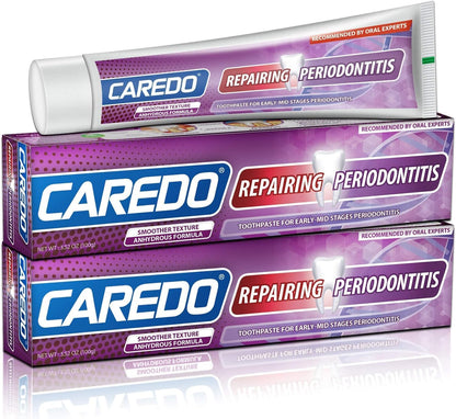 CAREDO Gum Toothpaste for Periodontitis, Gum Repair for Receding Gums, Gum Disease & Gingivitis Treatment, Periodontal Disease Treatment for Gum Health, Gum Disease Repair Bad Breath Toothpaste 3.52OZ