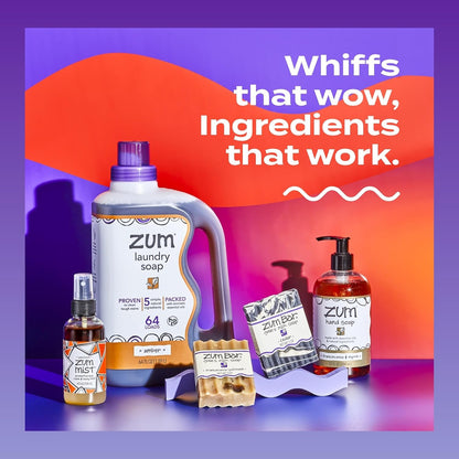 Zum by Indigo Wild All-Purpose Cleaner - Natural Multipurpose Cleaner Made with Essential Oils, Baking Soda & More - Frankincense & Myrrh, 16 fl oz