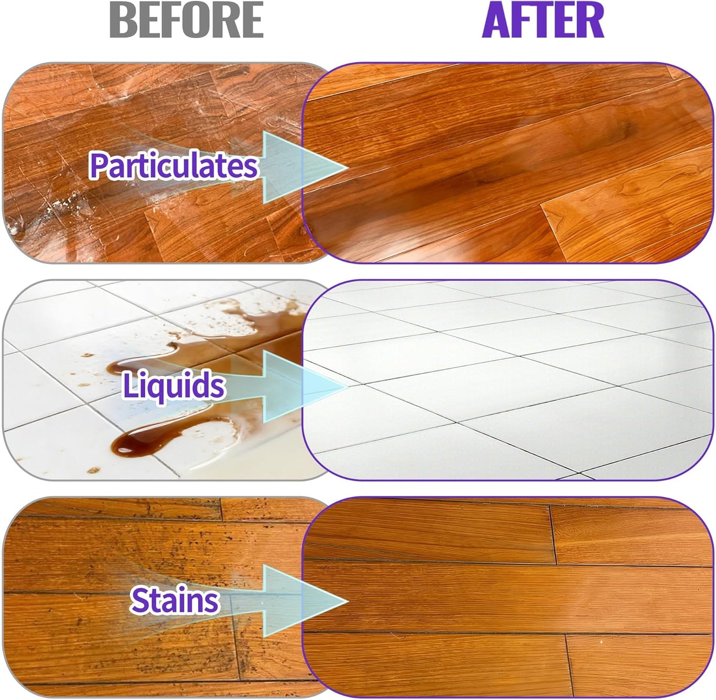 Snowlily 2 Pack Floor Cleaning Solution,Floor Cleaner for All Robot Vacuums Wet-Dry Mops,Deep Cleans Hardwood,Tile & Laminate,33.8 Fl Oz (Bluebell)