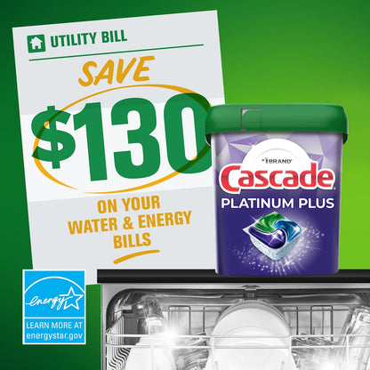 Cascade Platinum ActionPacs Dishwasher Detergent Pods, Fresh, 11 Count