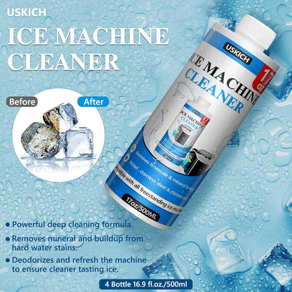 Ice Machine Cleaner Descaler Tablets-36Pack Ice Maker Cleaner Compatible with Frigidaire, Opal, GE Profile, Kitchenaid, Nickel Safe Scale Remover for Countertop, Nugget Ice Makers