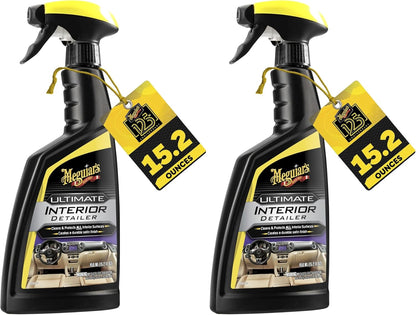 Meguiar's G16216 Ultimate Interior Detailer, Protects Interior Surfaces from Dirt and Grime, Leaves Your Surfaces Protected from UV Rays and Giving It a Lasting Finish, 15.2 Oz Spray Bottle