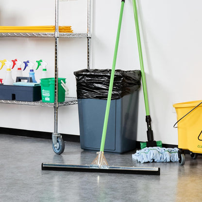 Restaurantware-SQUEEGEE ONLY: Clean Tek Professional 29.92 Inch Floor Squeegee, 1 Broom With Double Rubber Blade - Handle Sold Separately, Heavy-Duty, Steel Wiper For Concrete Floor