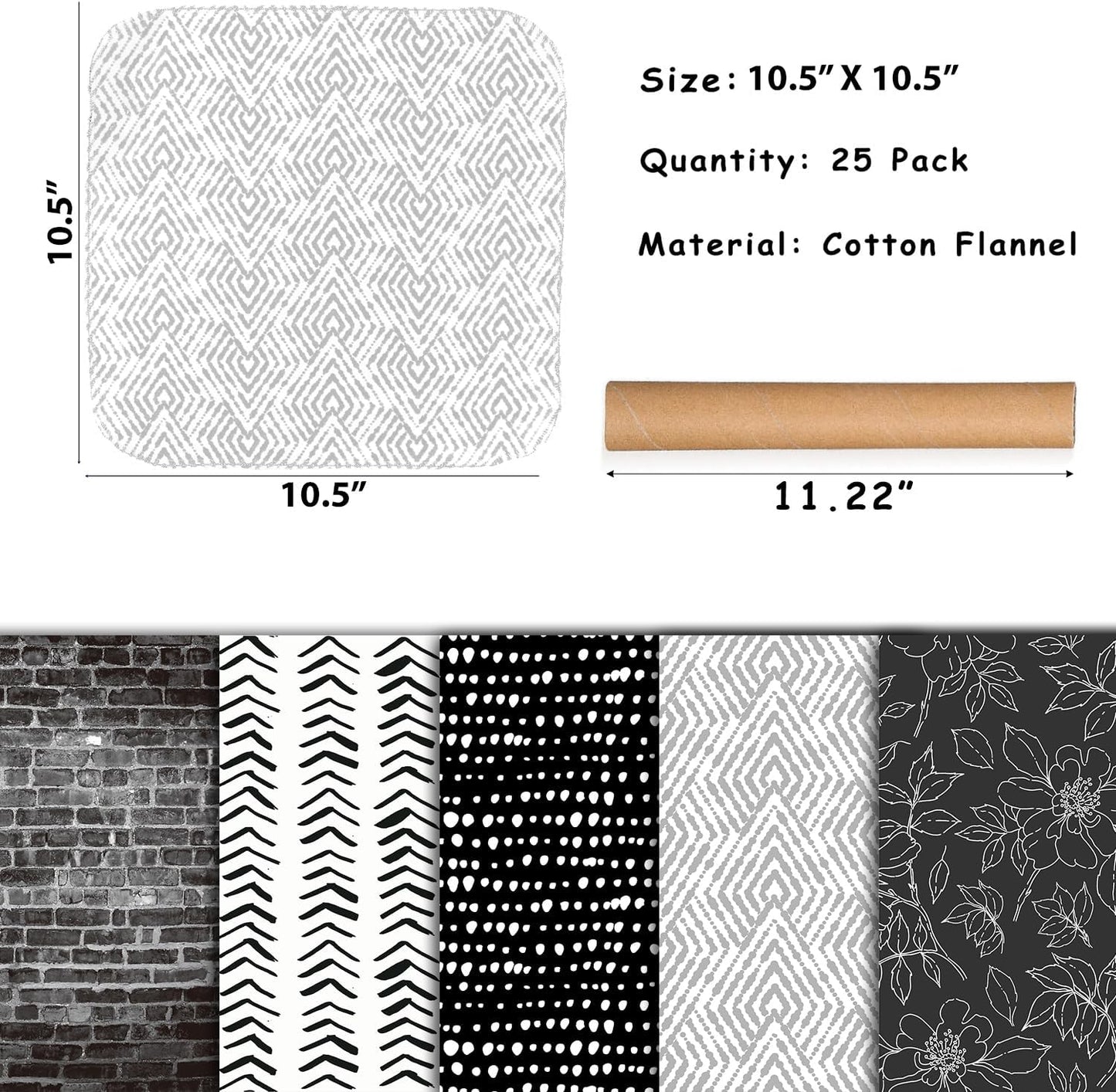 25 Pack Reusable Paper Towels, Paperless Towels Roll Washable Cotton Cloth for Kitchen Towels Zero Waste Products Alternative Paper Towels Alternative (Bohemian)