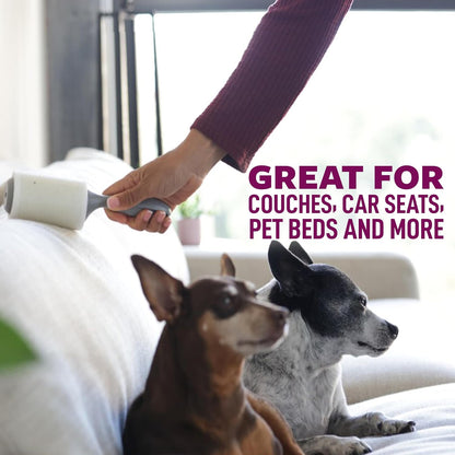 Scotch-Brite Pet Hair Pickup Extra Sticky Lint Roller, Designed for Removing Fur + Fluff on Couches, Clothes, Dog and Cat Beds, & More, 1 Pack, 95 Easy-Tear Adhesive Sheets Total