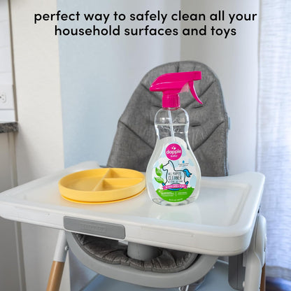 Dapple Baby All Purpose Cleaning Spray and All Purpose Wipes - (2 Pack) 16.9 fl oz Bottle - 30 Cleaning Wipes Total - Fragrance-Free, Hypoallergenic & Plant-Powered - Baby Essentials