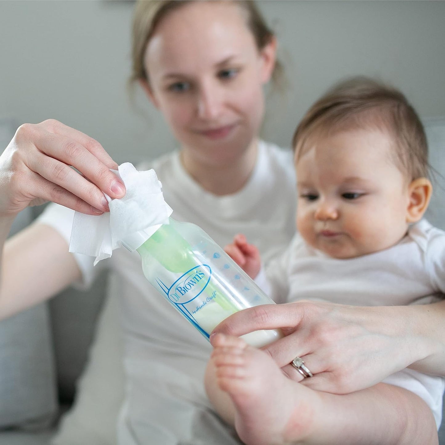 Dr. Brown's Bottle and Pacifier Healthy Wipes, Safely Clean Bottles, Baby Items, and Feeding Essentials, Hypoallergenic, 40 count, 3-Pack (Packaging May Vary)
