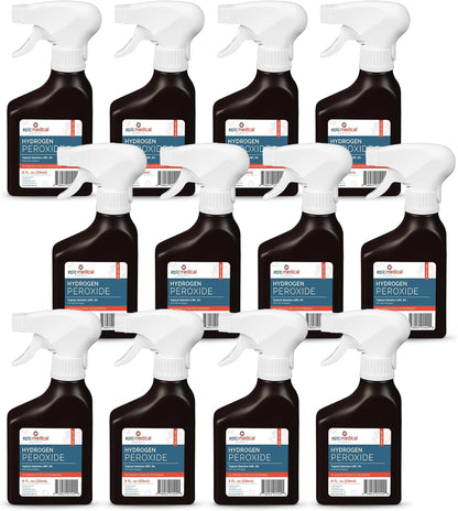 Epic Medical Supply Hydrogen Peroxide Spray 3% USP - First Aid Antiseptic for Cuts & Scrapes - Antiseptic Disinfectant Multi-Purpose Cleaner - 8oz / 236ml Trigger Spray Bottle (1)