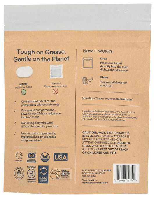 BlueLand Dishwasher Detergent Refill Tablets, 9.5 OZ
