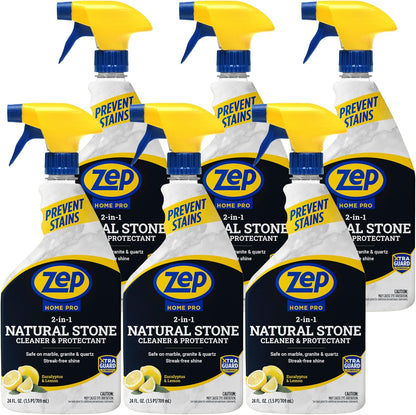 Zep NEW Home Pro 2-In-1 Marble, Granite & Stone Cleaner - 24 Fl. Oz. (Case of 6) - R49706 - Pro Trusted Cleaning Power: Now in Refreshing Scents & Family Friendly Formulas…