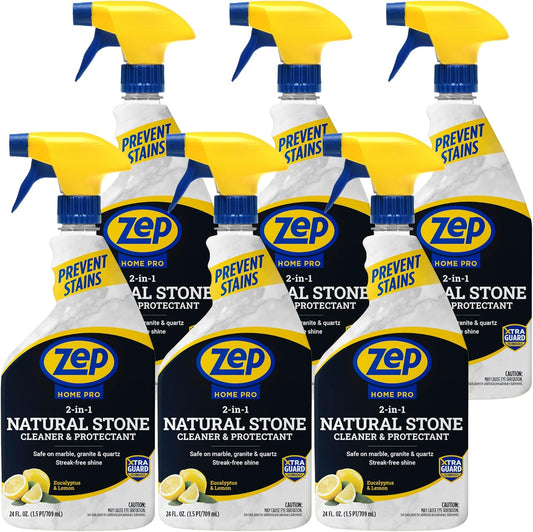 Zep NEW Home Pro 2-In-1 Marble, Granite & Stone Cleaner - 24 Fl. Oz. (Case of 6) - R49706 - Pro Trusted Cleaning Power: Now in Refreshing Scents & Family Friendly Formulas…