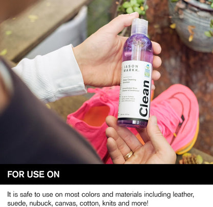 Jason Markk Deep Cleaning Solution, Shoe Cleaner, Cleans & Conditions, Sneaker Care, Ideal for Footwear, Safe for Leather, Suede, Nubuck, Cotton, Knits, 8oz