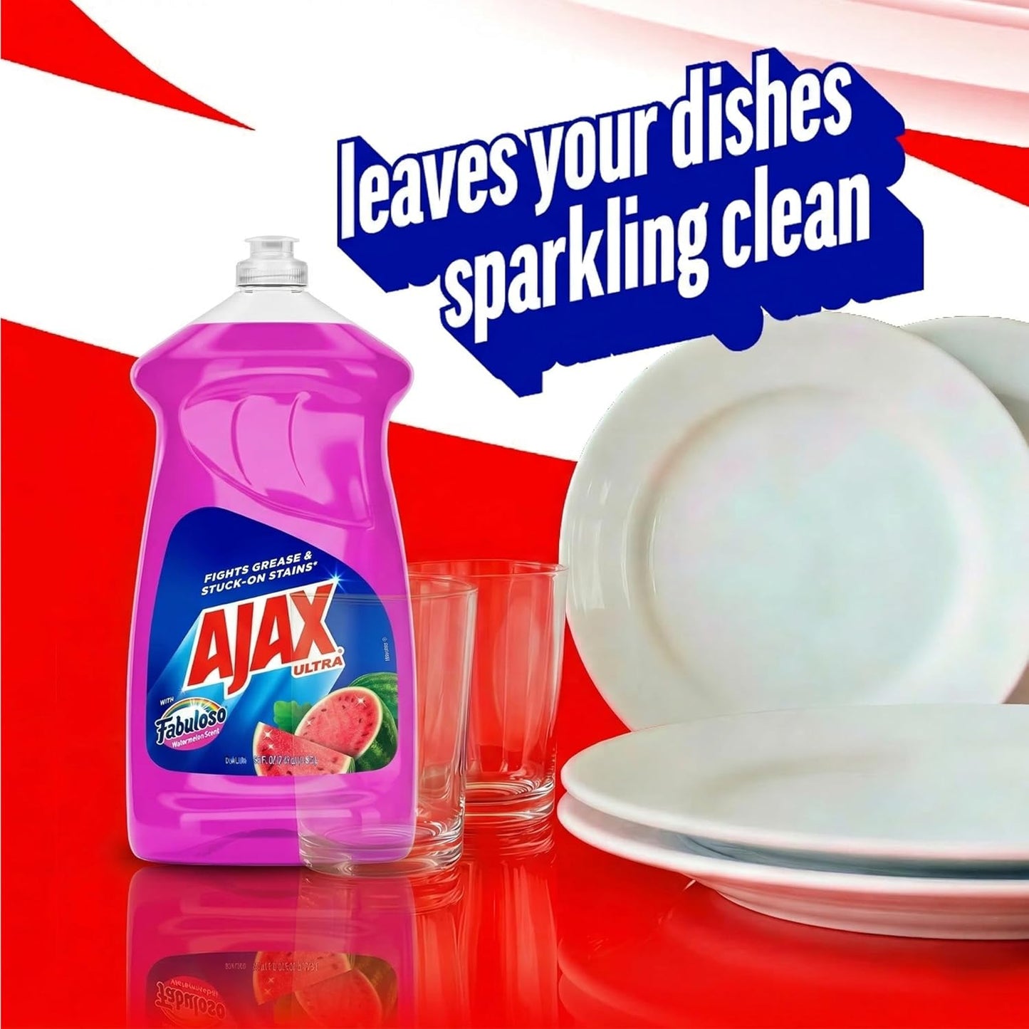 Ajax Ultra Liquid Dish Soap Orange Scent, Triple Action, 90 fl oz Bottle