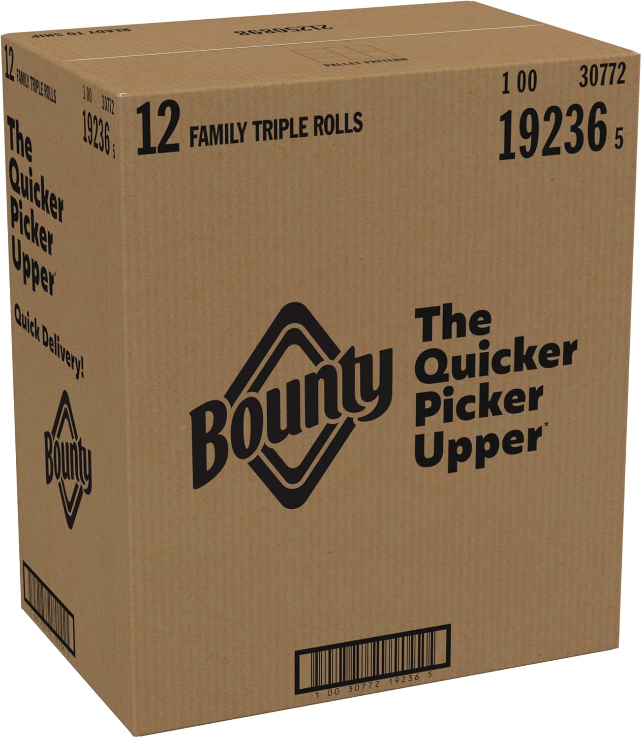 Bounty Quick Size Paper Towels, White, 8 Family Rolls
