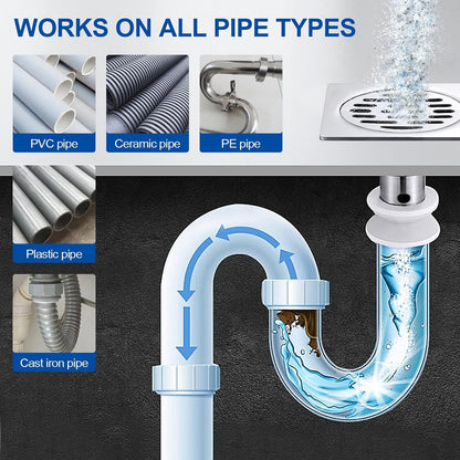 BELL BIRD Drain Opener,Powerful Unclogging,Crystal lye, Sodium hydroxide, Unclog drains, Bathroom sinks, Kitchen sinks, Shower pipes (1 PSC, Gram, 260)