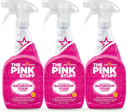 Stardrops - The Pink Stuff - Miracle Bathroom Foam Cleaner 750ml - Baths, Tiles, Soap Scum, Limescale, Streak Free