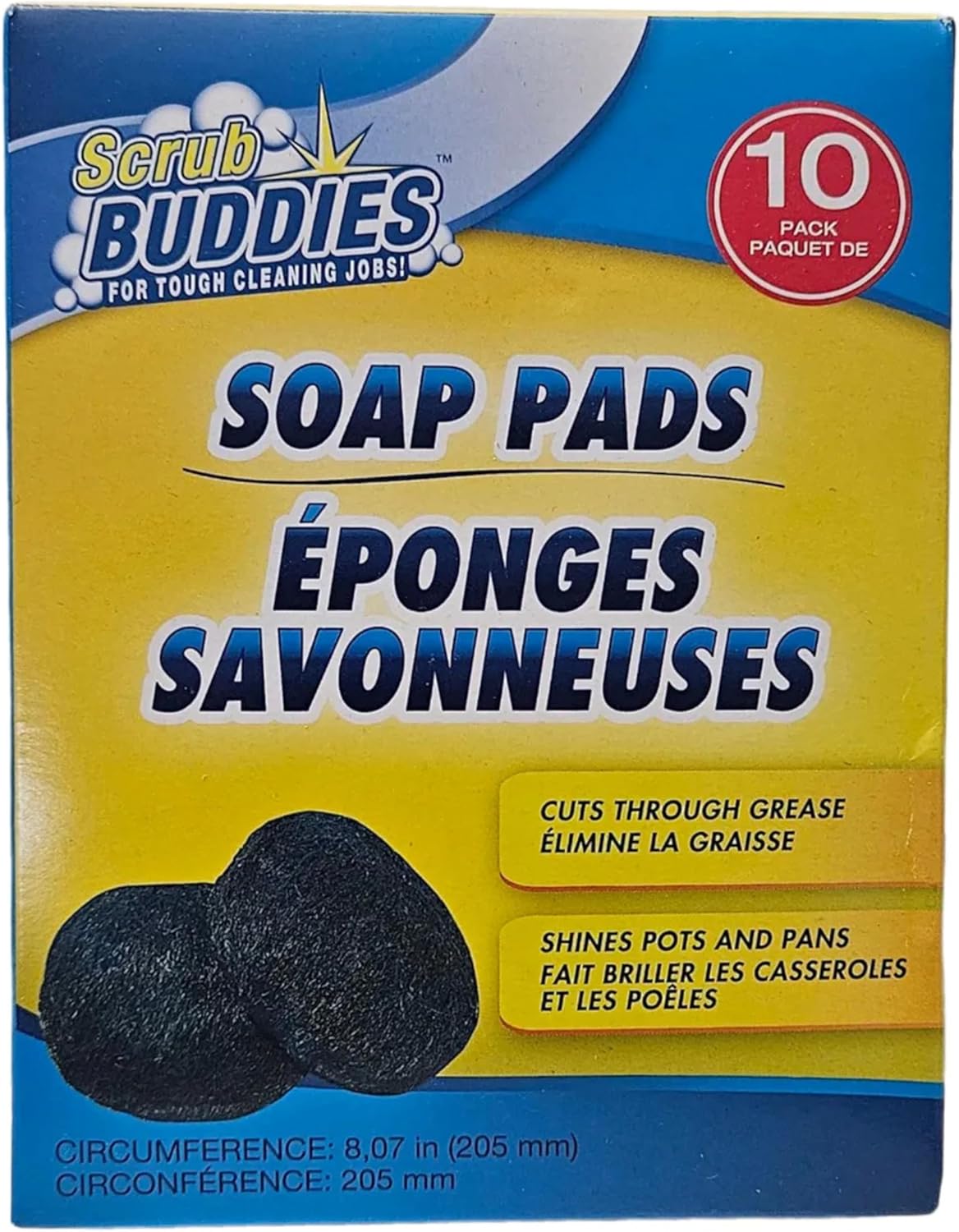 Bathtub Cleaning Soap Pads, 10 Count, Blue