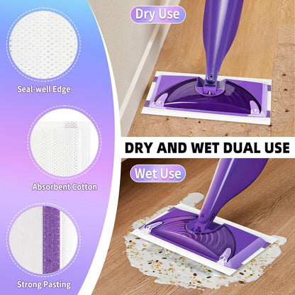 60PCS Disposable Mopping Pads Refills for Swiffer PowerMop,Replacement with Swiffer Power Mop Refills for Swiffer Power Mop Pads Multi-Surface for Floor Cleaning