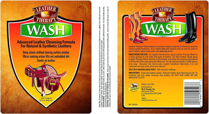 Leather Therapy Wash, Premium Cleaner & Moisturizer for Natural and Synthetic Leather, 16oz