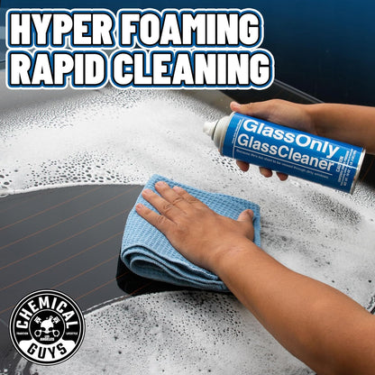 Chemical Guys CLDSPRAY100 Foaming Glass Cleaner (Works on Glass, Windows, Mirrors, Navigation Screens & More; Car, Truck, SUV and Home Use), Ammonia Free & Safe on Tinted Windows, 19 fl oz