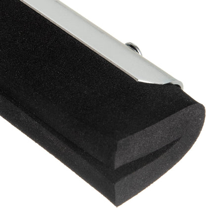 SPARTA Flo-Pac Double Foam Floor Rubber Squeegee Window Squeegee with Heavy Duty Steel Frame for Floor, Bathroom, Kitchen, Concrete, Tile, Garage, Commercial Use, 22 Inches, Black