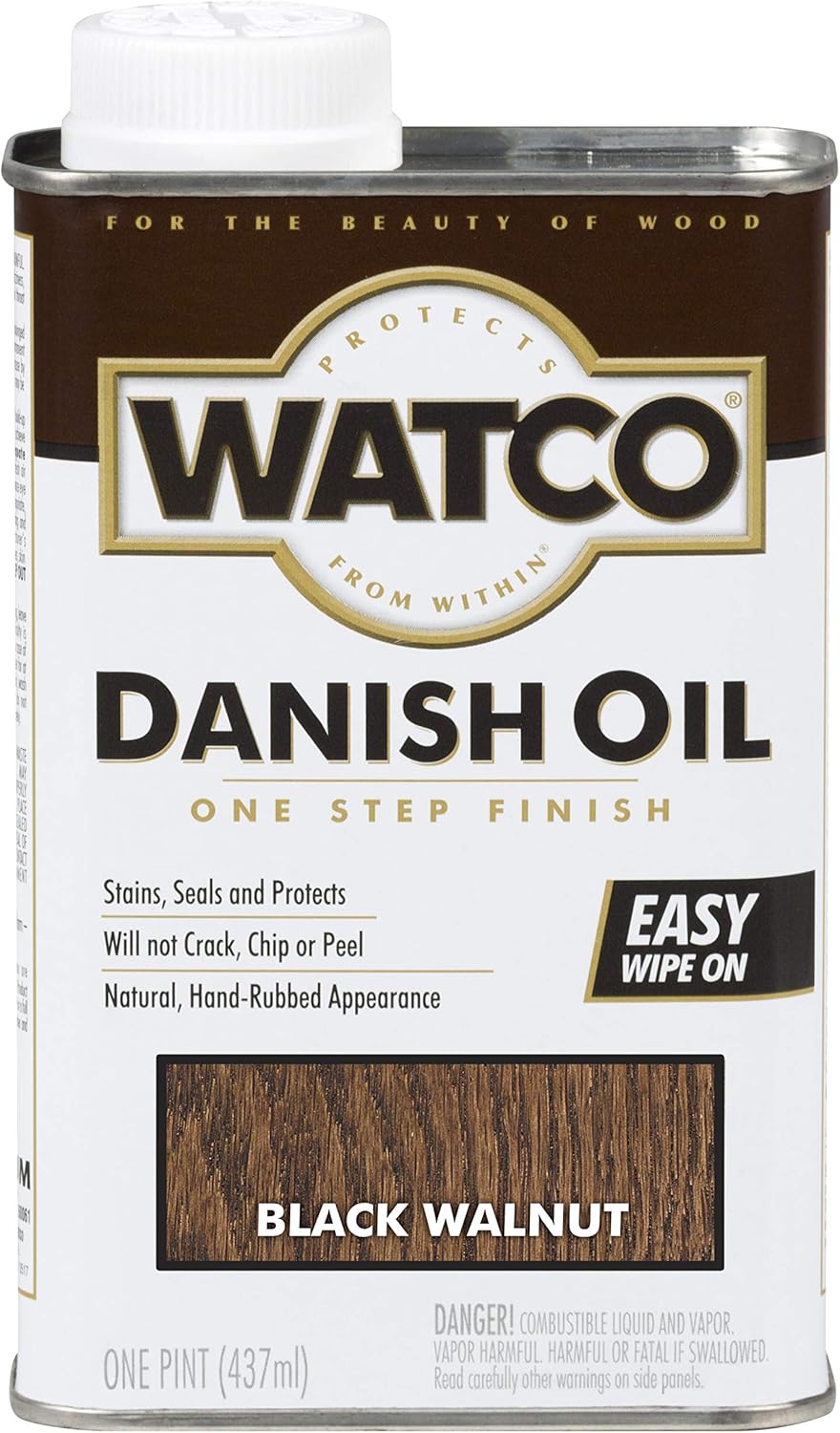 Watco Danish Oil Wood Finish Spray, 11.25 oz, Dark Walnut