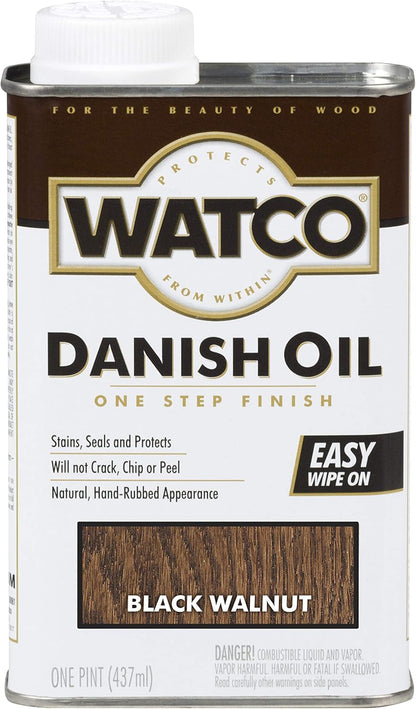 Watco Danish Oil Wood Finish Spray, 11.25 oz, Dark Walnut