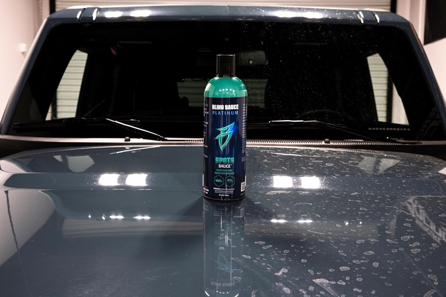 Bling Sauce Platinum Spots Sauce, Heavy-Duty Hard Water Spot Remover for Cars, Trucks, SUVs, 24oz.
