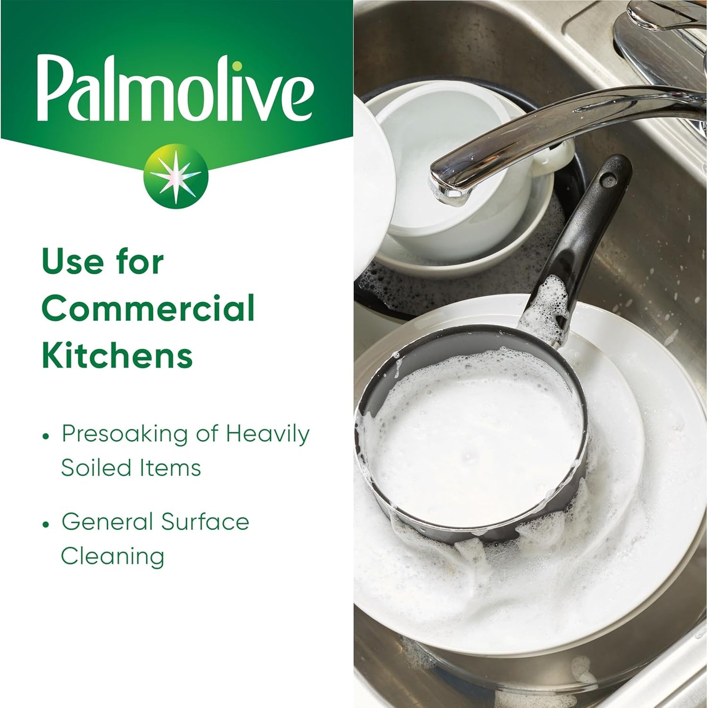 Palmolive Professional Dishwashing Liquid, Fresh Scent, 145 Oz Bottle, Pack of 4