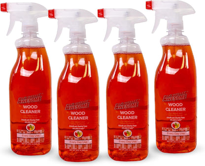 La's Totally Awesome Daily Wood Cleaner Spray, For Bookcases, Shelves, tables and more, Plant-Derived Formula, 32 Fl Oz (Pack of 3)