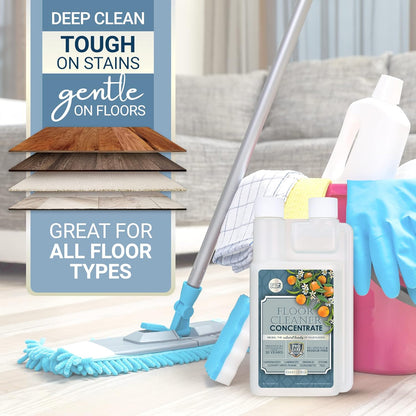 ProCare Floor Cleaner (Made in USA) | Tile, Stone, Laminate, Vinyl & Natural Wood Floor Cleaner for Mopping, Household Supplies, Cleaning Solution with Citrus Aroma - 1 Gal (128 Fl Oz)