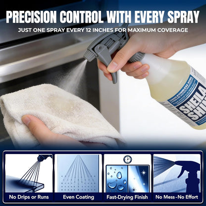Sheila Shine 3oz Stainless Steel Cleaner and Polish - Cleans, Polishes & Protects Kitchen Appliances, Refrigerators, Sinks, Ovens & Grills - Stainless Cleaner Spray for Residue & Streak Free Shine
