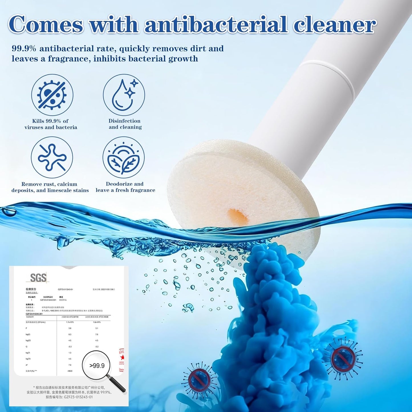 Disposable Toilet Brush,with 24 Refill Heads and Holder,Clean Brush Starter Kit,with 1 Toilet Wand, 1StorageCaddy and,3Fragrant Tablet, Toilet Wand Kit,Deep Cleaning Bathroom.