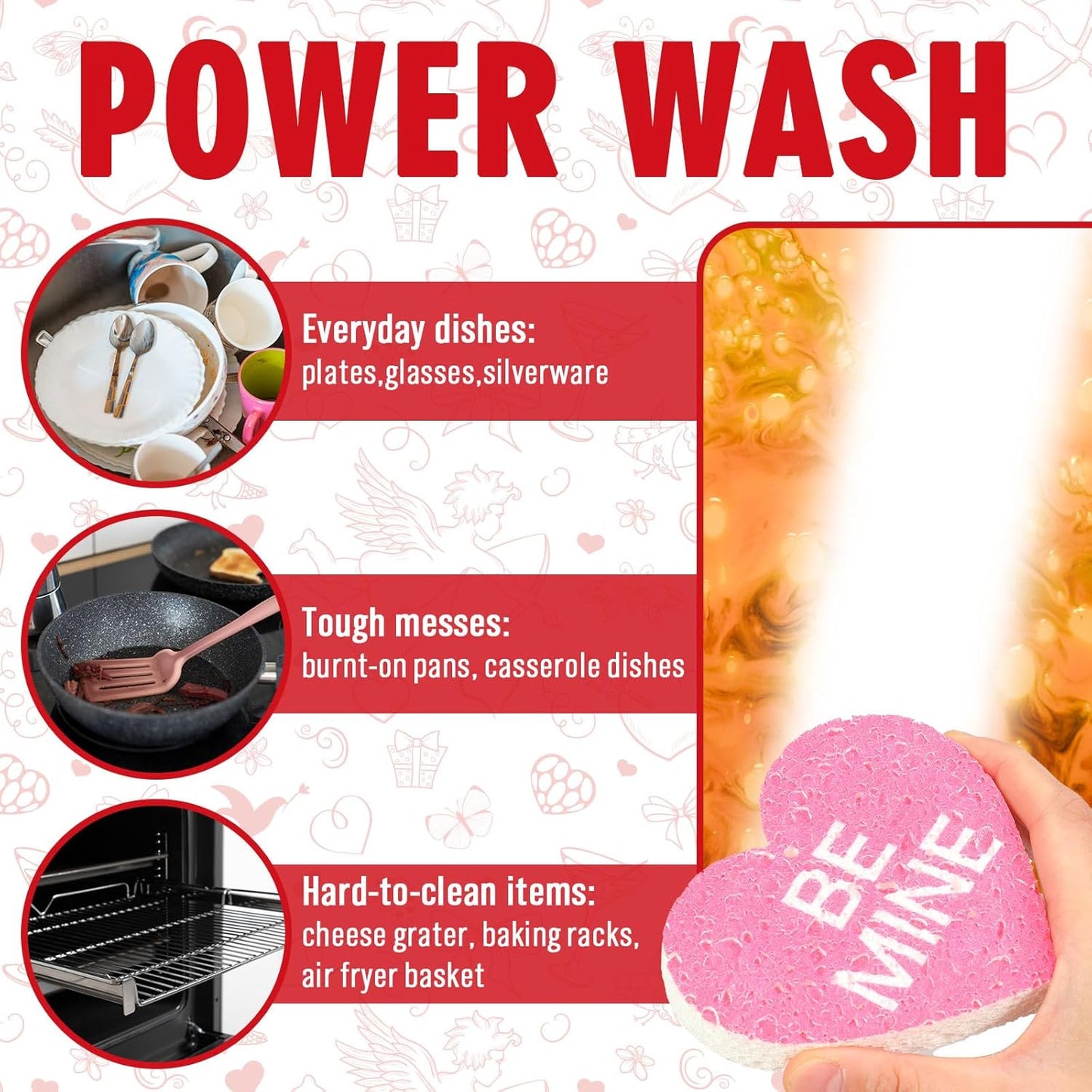 Whaline 8Pcs Starfish Shell Kitchen Sponges Water Absorbing Dish Washing Sponge Summer Sea Snail Starfish Shell Non Scratch Cleaning Scrub Sponges for Summer Home Kitchen Bathroom
