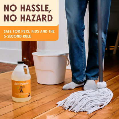 Aunt Fannie's Ultra Concentrated Hardwood Floor Cleaner, Vinegar-Free Plant Based Hardwood Floor Cleaner for Mopping, Bright Lemon Scent, 32 oz. (Pack of 1)